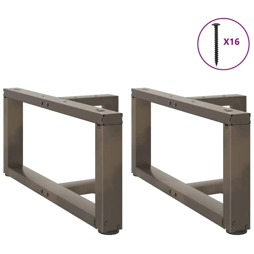 Coffee Table Legs T-Shaped?2 pcs Natural Steel 70x25x(30-31) cm Steel