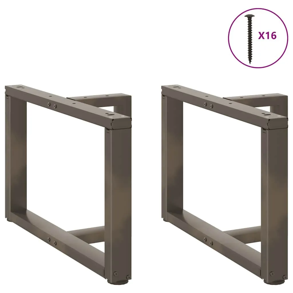 Coffee Table Legs T-Shaped?2 pcs Natural Steel 70x25x(42-43) cm Steel