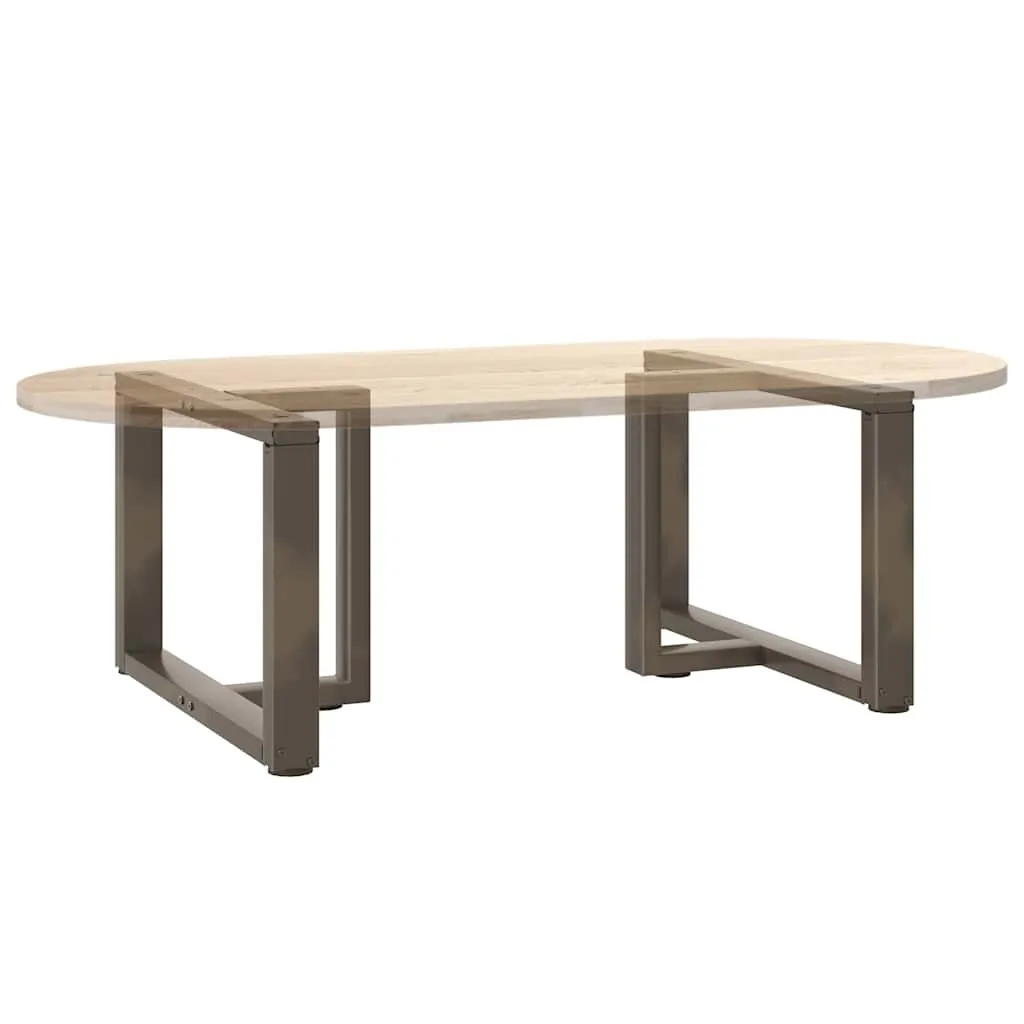 Coffee Table Legs T-Shaped?2 pcs Natural Steel 70x25x(42-43) cm Steel