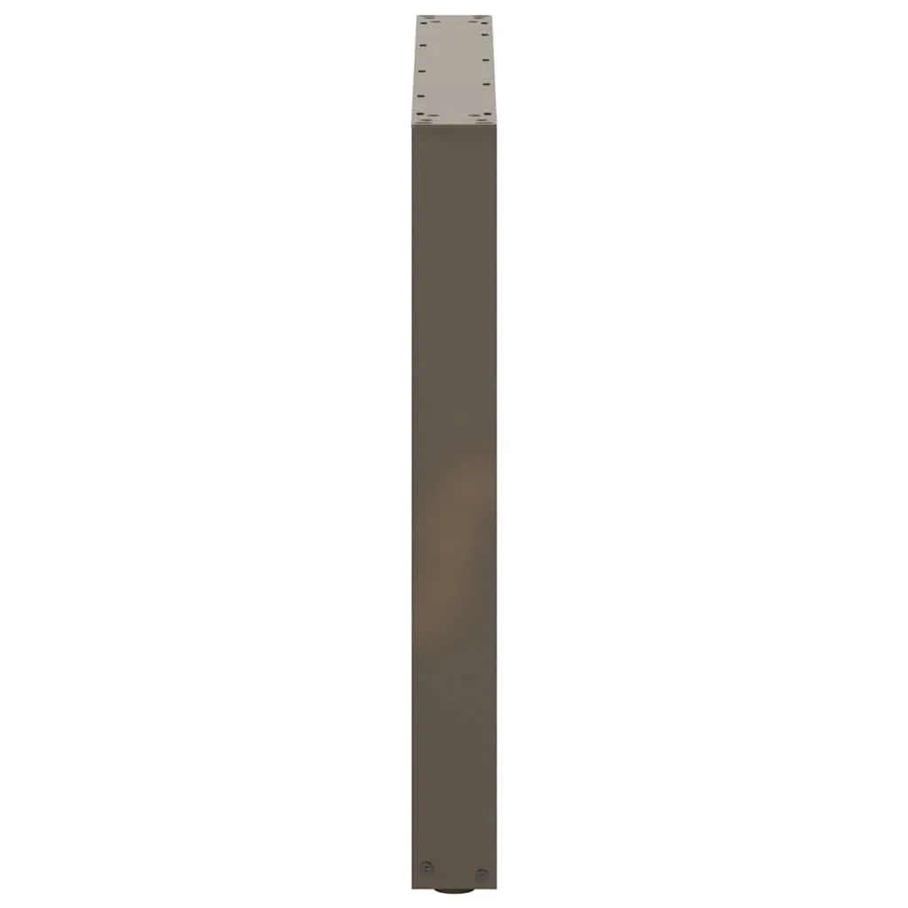 Coffee Table Legs U-Shaped 2 pcs Natural Steel 90x(72-73) cm Steel
