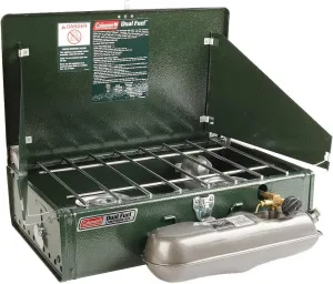 Coleman 2 Burner Dual Fuel Compact Liquid Fuel Stove