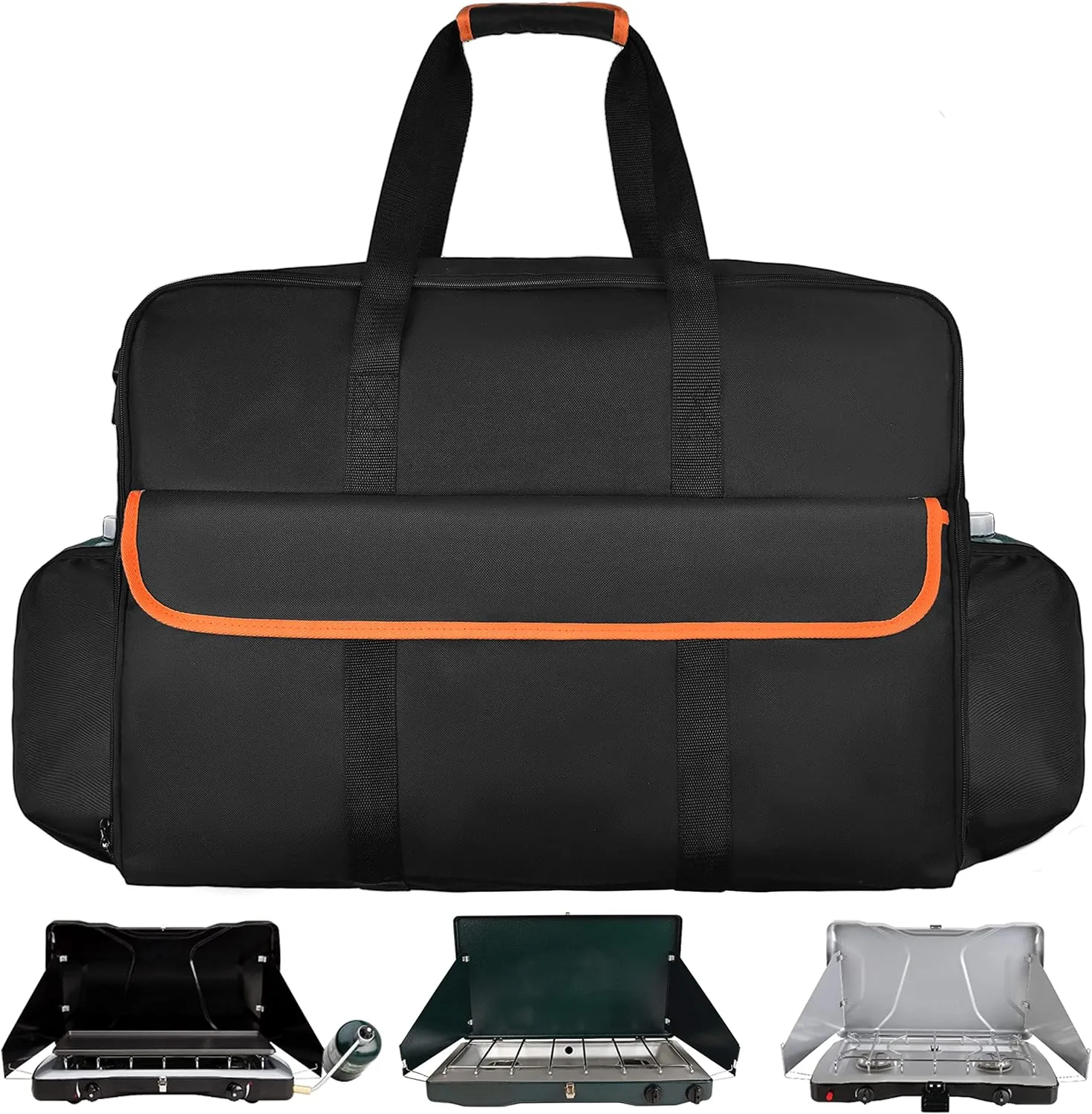 Coleman Stove Carrying Case, Coleman Stove Bag Compatible with Coleman Gas Camping Stove, Camp Chef Everest 2 Burner Stove Camp Stove Carry Case - 24.5 x 6.8 x 17.7in
