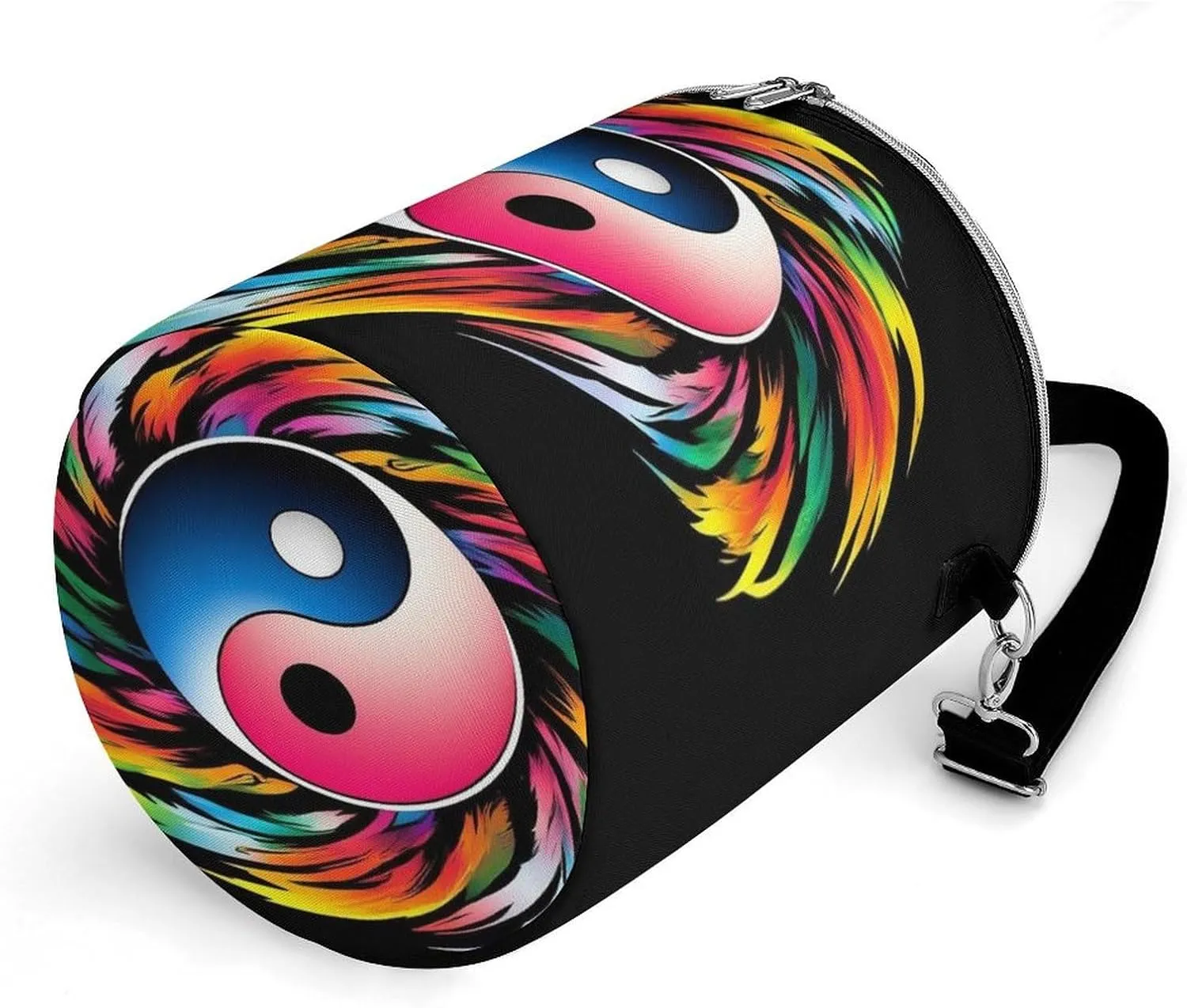 Collapsible Magic Yin Yang Art Lunch Backpack for Women, Large Capacity Cooler Bag for Camping Picnic Lunch Travel Outdoor Beach