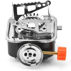 Compact Camping Stove Portable Outdoor Stove Easy to Use Foldable Stove Perfect for Camping Hiking and Picnics