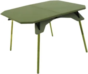 Compact Folding Table for Outdoor Activities with Adjustable Height, Green