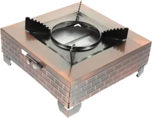 Compact Portable Grill Stove Camping Supply Sturdy Outdoor Wok Stove Multi-Function BBQ Stove Easy to Carry