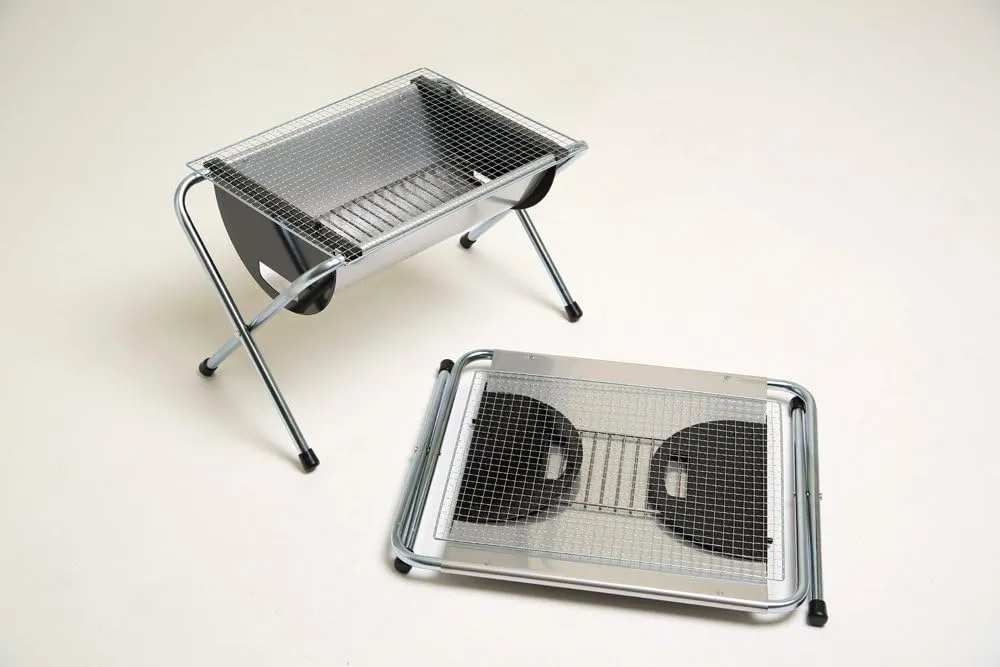 Compact Storage Barbecue Stove Grill Set, Clear