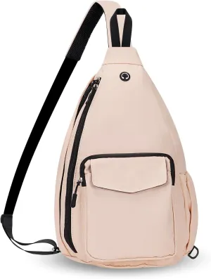 Convertible Sling Backpack Crossbody Chest Bag for Women Men Left and Right Shoulder Purse Water Repellent Gym Daypack