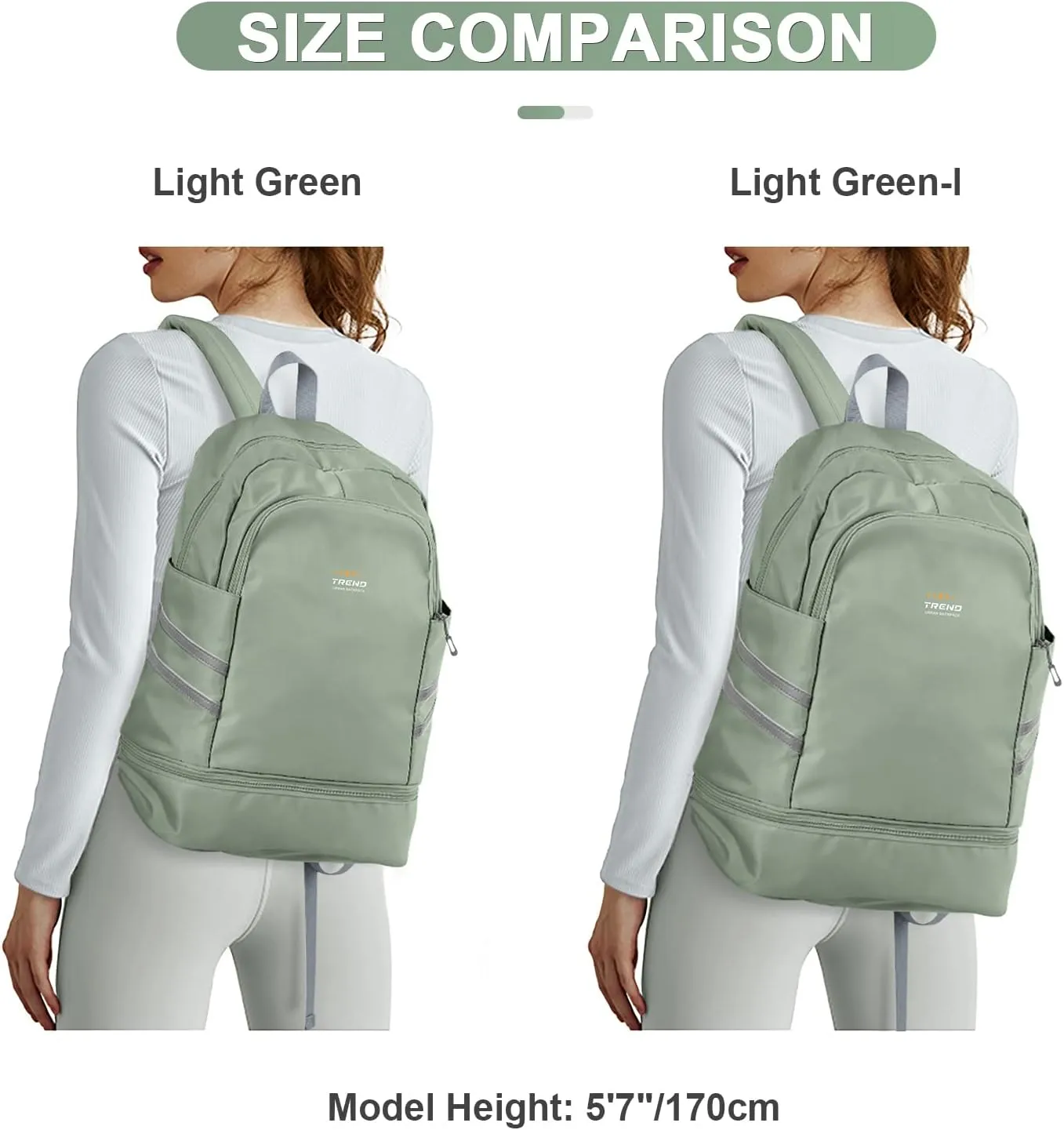 Coofay Gym Backpack for Women - Waterproof, Lightweight, Large Travel Sports Gym Bag with Shoe Compartment