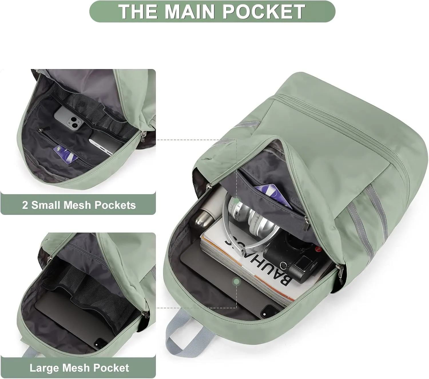 Coofay Gym Backpack for Women - Waterproof, Lightweight, Large Travel Sports Gym Bag with Shoe Compartment