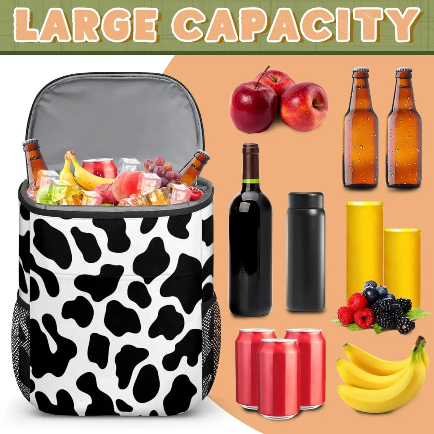 Cooler Backpack 30 Cans for Women Men - Insulated Waterproof Leak Proof Coolers Bag Ice Chest Backpacks for Picnic Beach Travel Camping