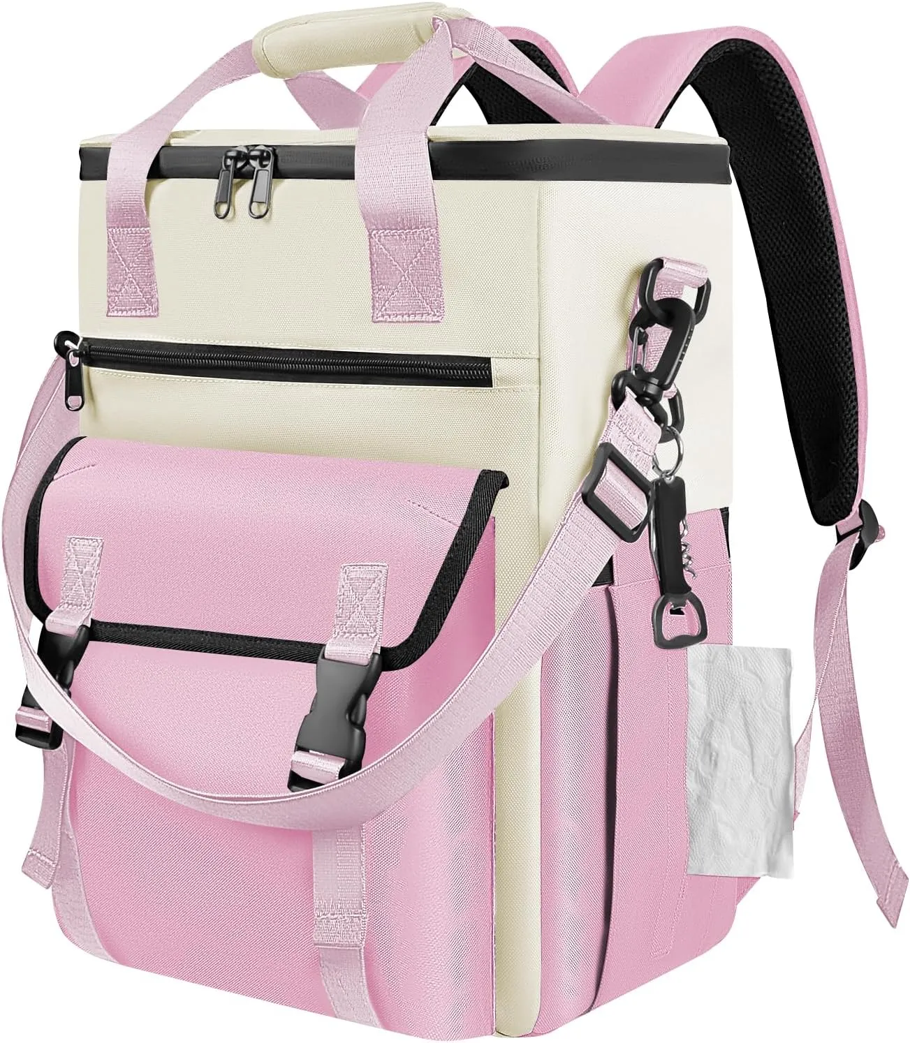 Cooler Backpack, 36 Cans Insulated & Leak Proof Backpack Cooler for Women, Stylish & Portable & Waterproof Cooler Bag, Soft Ice Chest Lunch Box for Beach Picnic Outdoor Travel Work