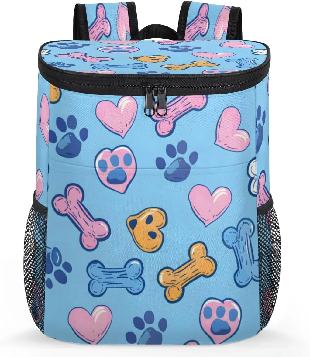 Cooler Backpack Insulated Cute Dinosaur Theme Lightweight Travel Cooler Lunch Backpack Drink Beverage Beer Bag