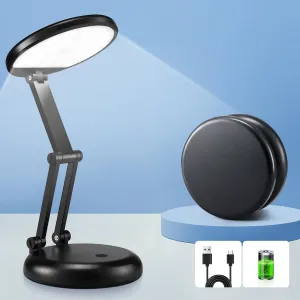 Cordless Rechargeable Table Lamp, 3600mAh Battery Powered, 10 Brightness Levels, Portable