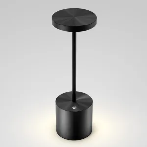 Cordless Table Lamps Rechargeable - Outdoor Waterproof LED Table Light Portable 5000mAh Battery Operated Lamp 3 Color Stepless Dimming with Memory Function for Restaurant Dining Patio Black