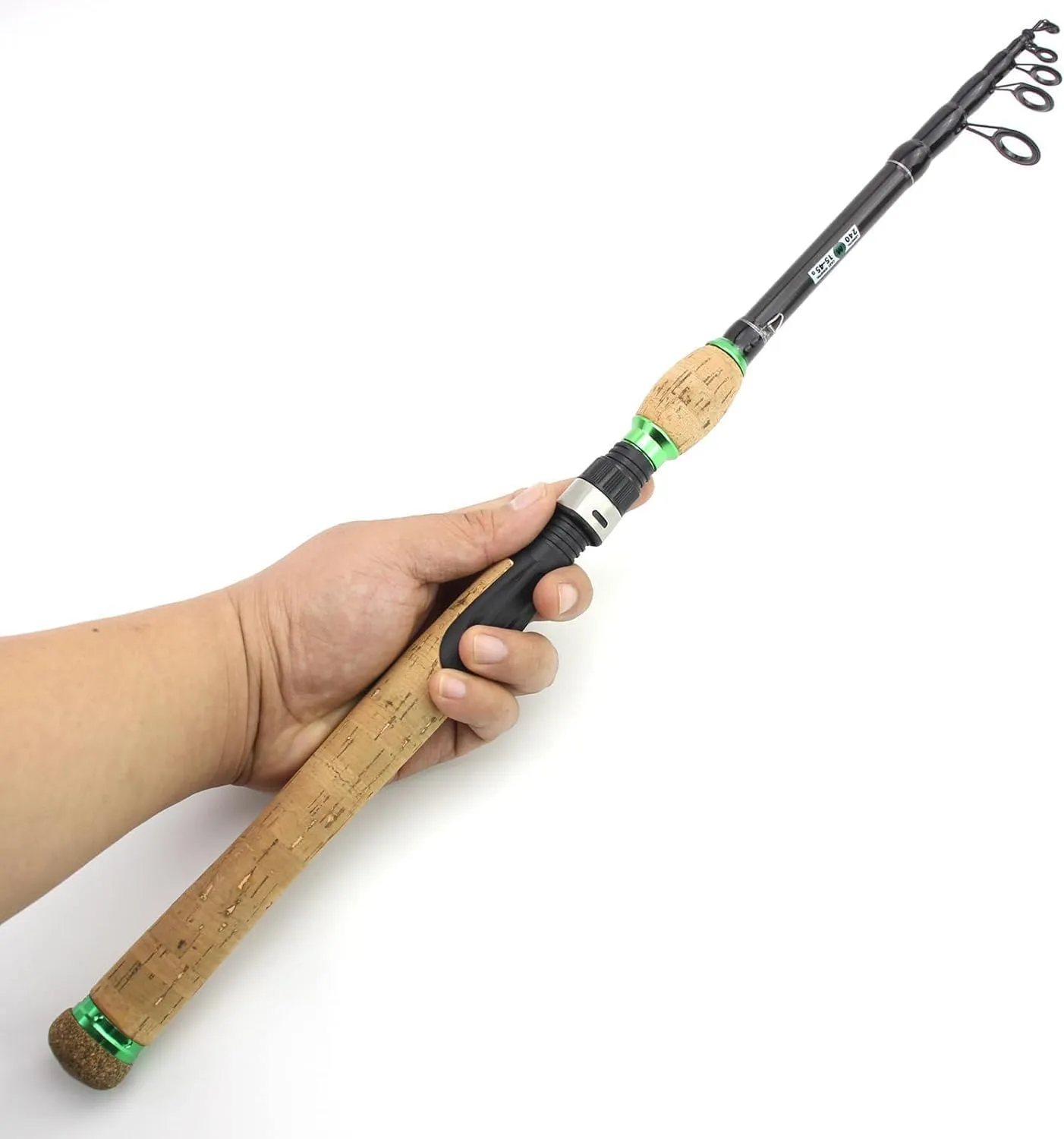 Cork Handle Super Hard Carbon Fiber Telescopic Fishing Rod Sea Saltwater Portable Spinning Pole