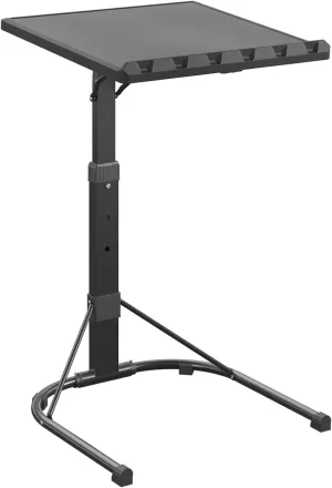 CoscoProducts Multi-Functional Personal Activity Table, Adjustable Height, Portable Workspace, for Snacking & Homework, Compact Fold, Space Saving, Black