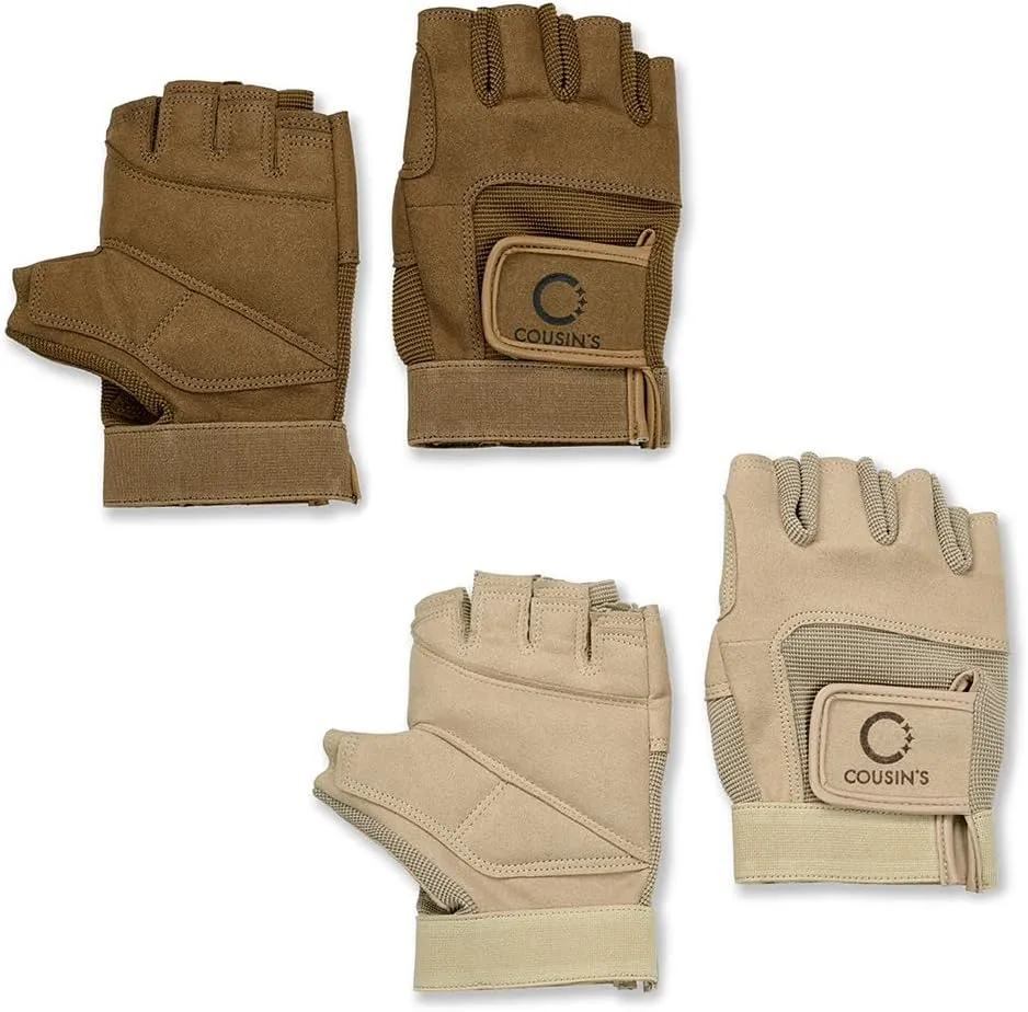Cousin's Concert Attire Color Guard Gloves for Color Guard Flag and Pole, Durable Fingerless Colorguard Gloves