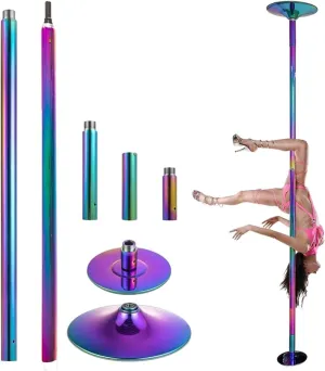 Dance Pole Professional Stripper Pole Spin and Static Dancing Pole for Home Apartment Club, Height Adjustable Stripper Pole with Extension, Loads 440lbs(‎372cm-380CM/12.2ft-12.5ft)