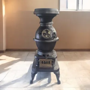 Danville Stove Works Pot Bellied Stove Cast Iron