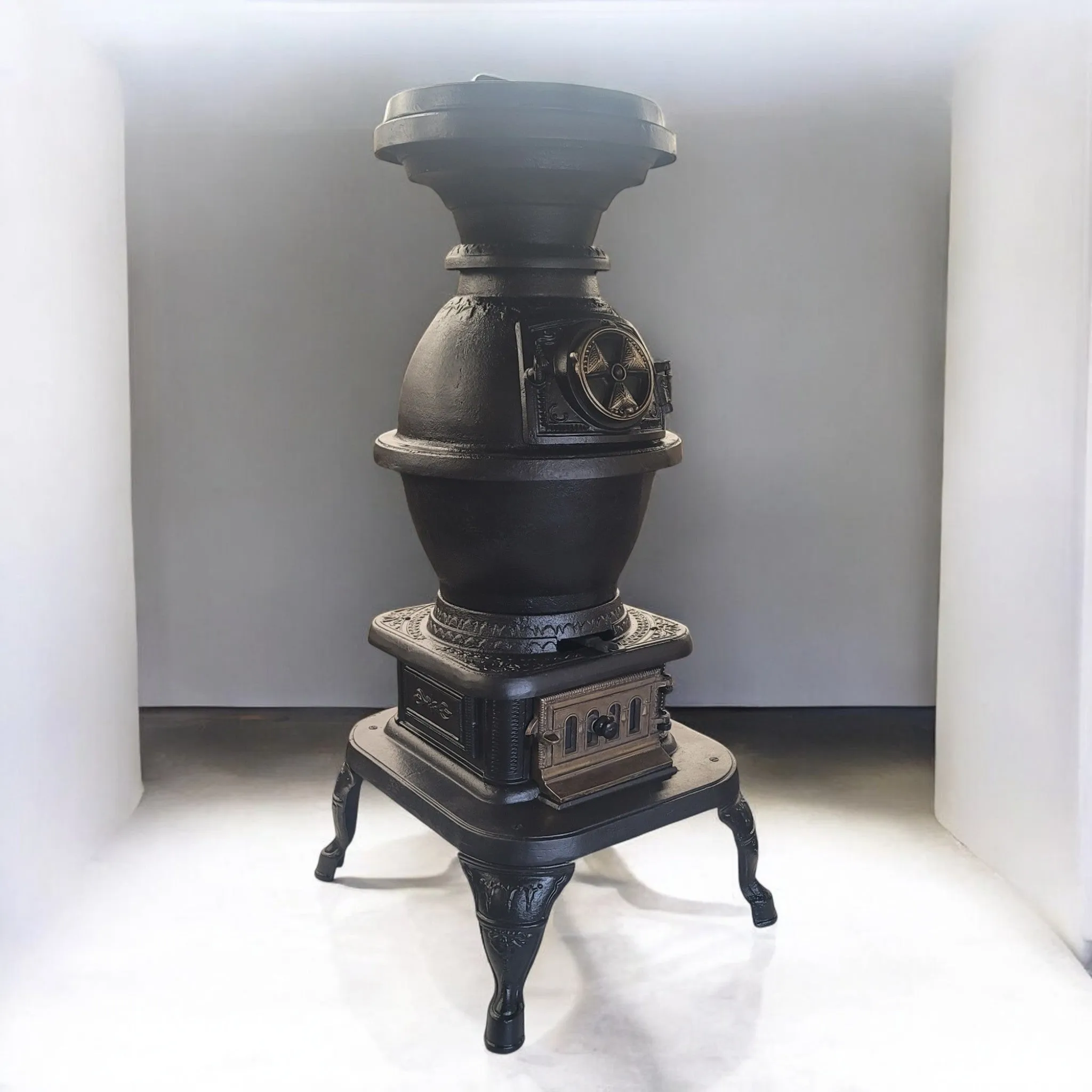 Danville Stove Works Pot Bellied Stove Cast Iron