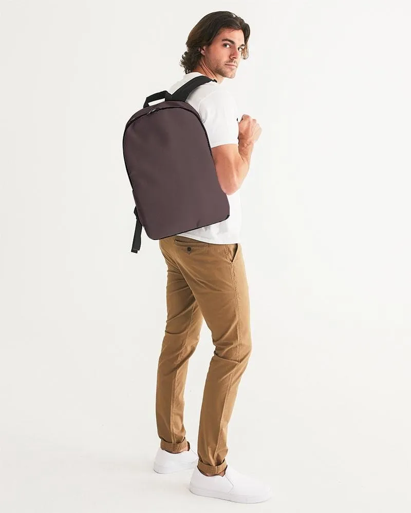Dark Pink Brown Waterproof Backpack | Dark Pale Pastel Pink Brown | C0M30Y15K80