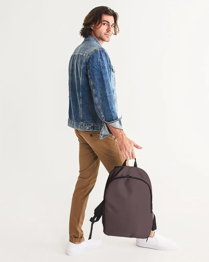 Dark Pink Brown Waterproof Backpack | Dark Pale Pastel Pink Brown | C0M30Y15K80