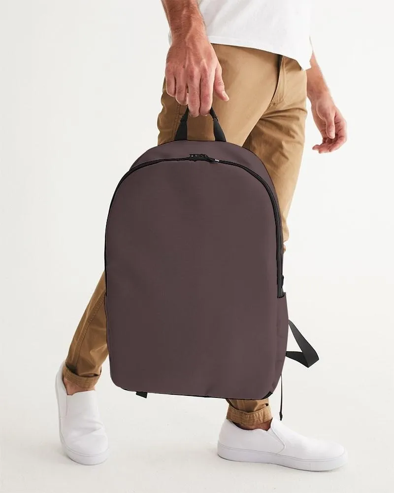 Dark Pink Brown Waterproof Backpack | Dark Pale Pastel Pink Brown | C0M30Y15K80
