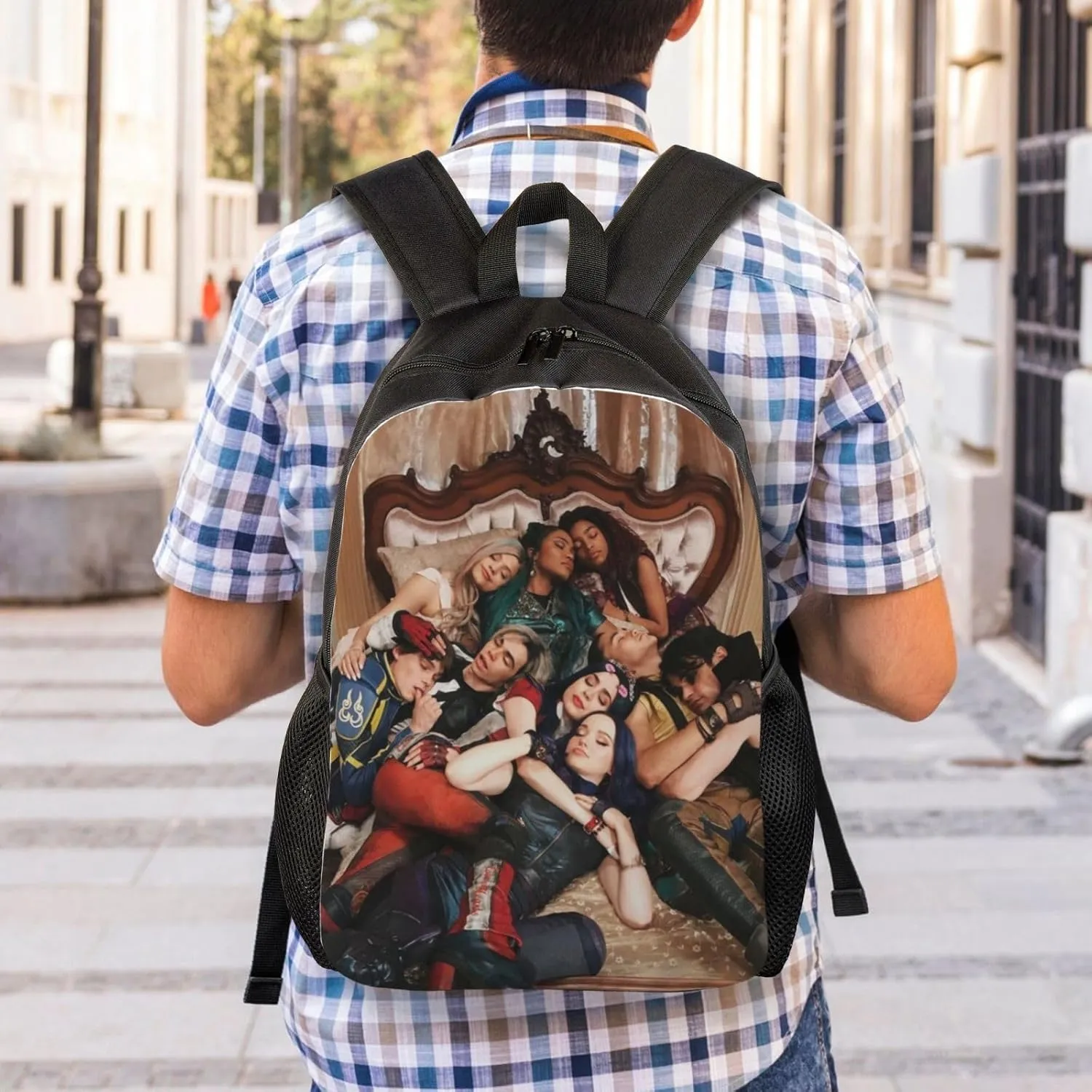 Desc-endants 3 Backpack, 17 inch casual large capacity cute travel sports backpack lightweight