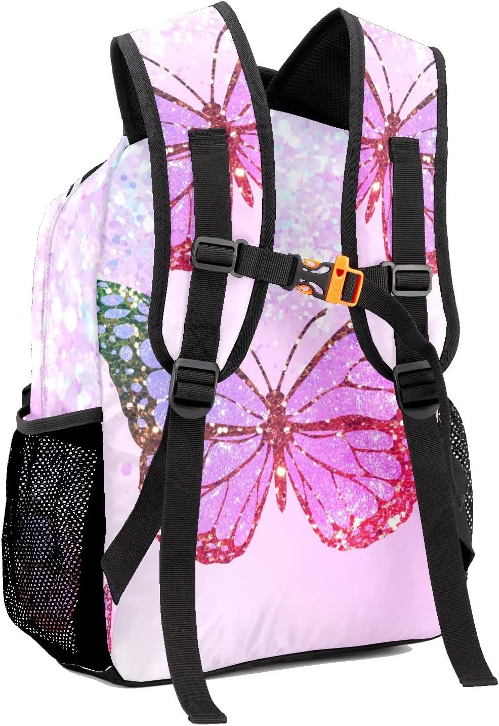 Deven Purple Butterfly Cute Girls Personalized Kids Backpack for Boy/Girl Teen Primary School Daypack Travel Bag Bookbag