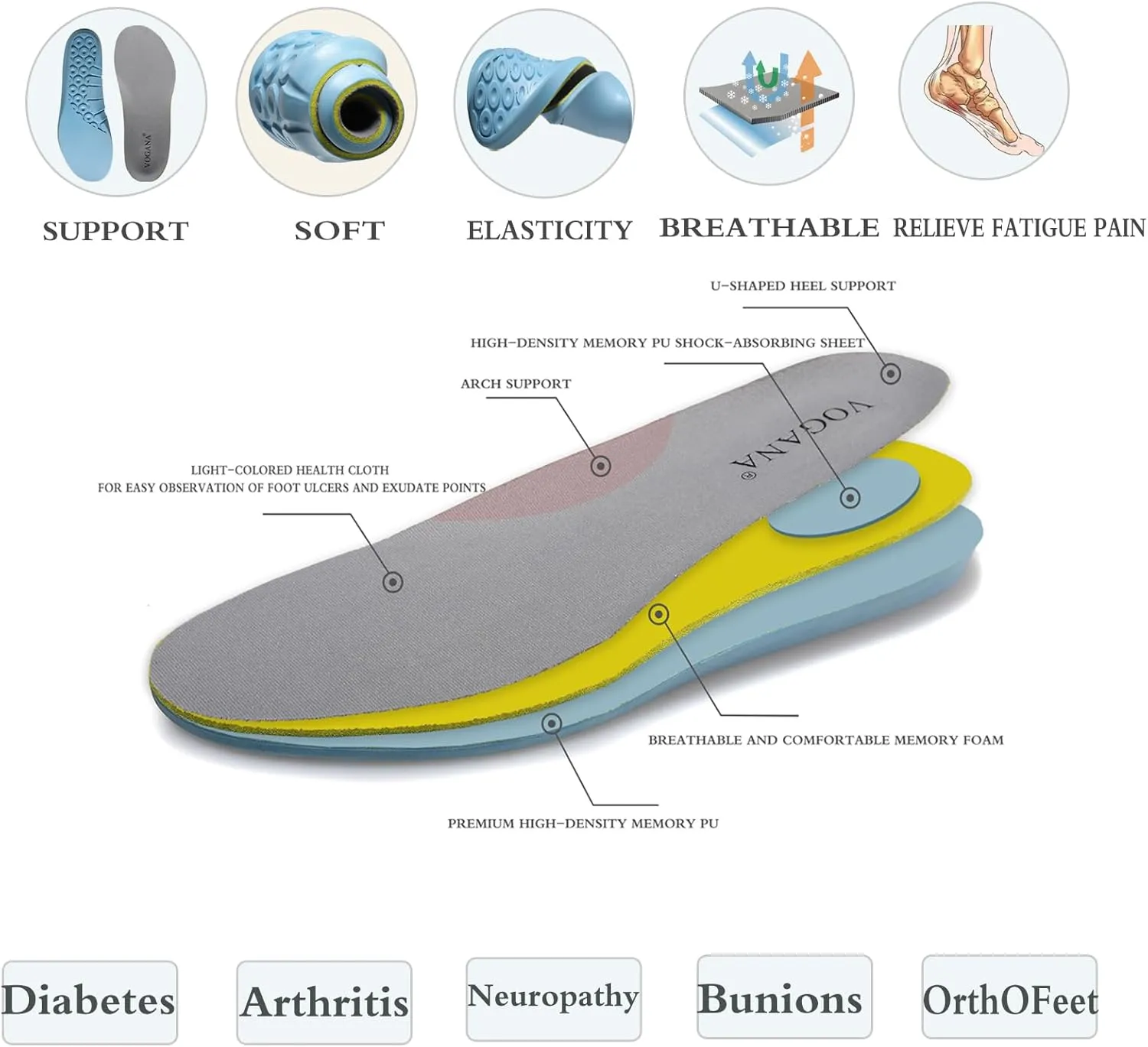 Diabetic Shoes for Men Adjustable Widch Orthopedic for Swollen Feet | Foot Pain Relief