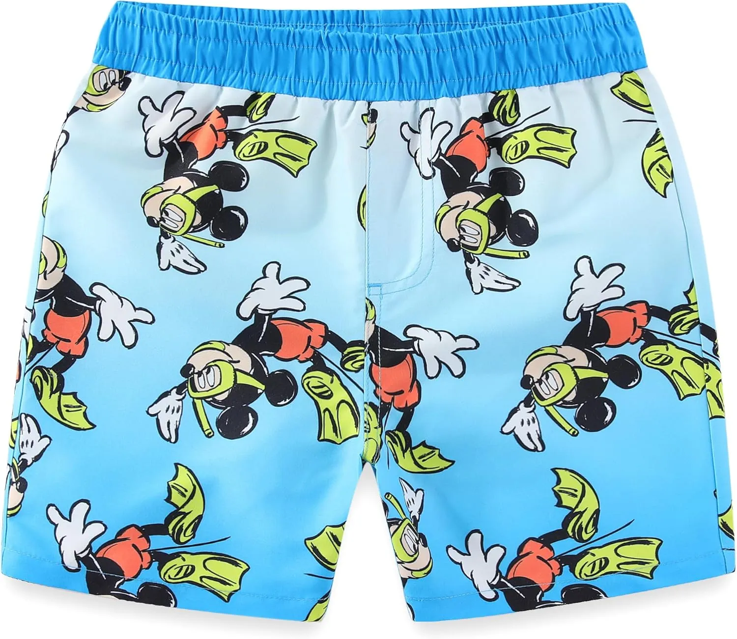 Disney Mickey Mouse Boys UPF 50  Rash Guard and Swim Trunks Swimsuit for Infant, Toddler, and Big Kids