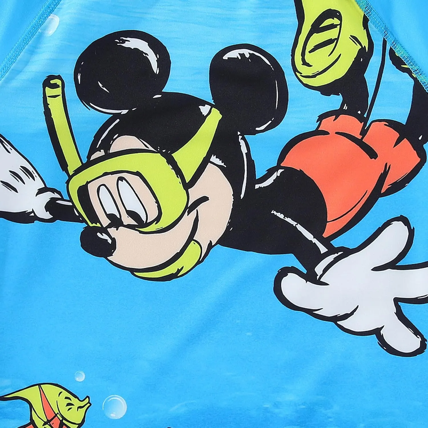Disney Mickey Mouse Boys UPF 50  Rash Guard and Swim Trunks Swimsuit for Infant, Toddler, and Big Kids