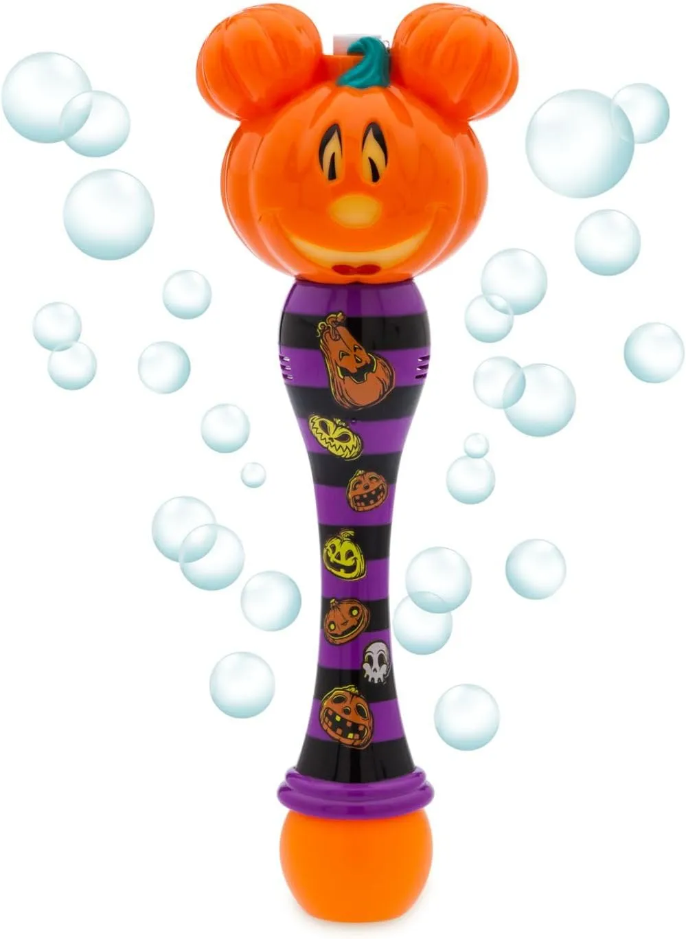 Disney Store Official Mickey Mouse Jack-O'-Lantern Light-Up Bubble Wand – Interactive LED Toy, Perfect for Kids & Fans, Ideal Outdoor Play & Parties, Durable and Safe for All Ages