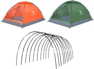 DIY Tent Pole, Replacement Tent Pole, Greenhouse Hoops ，Telescopic Rod，Long Approximately 52ft, Diameter - 6.5mm，36 pake, for Hiking Camping Backpacking Tent
