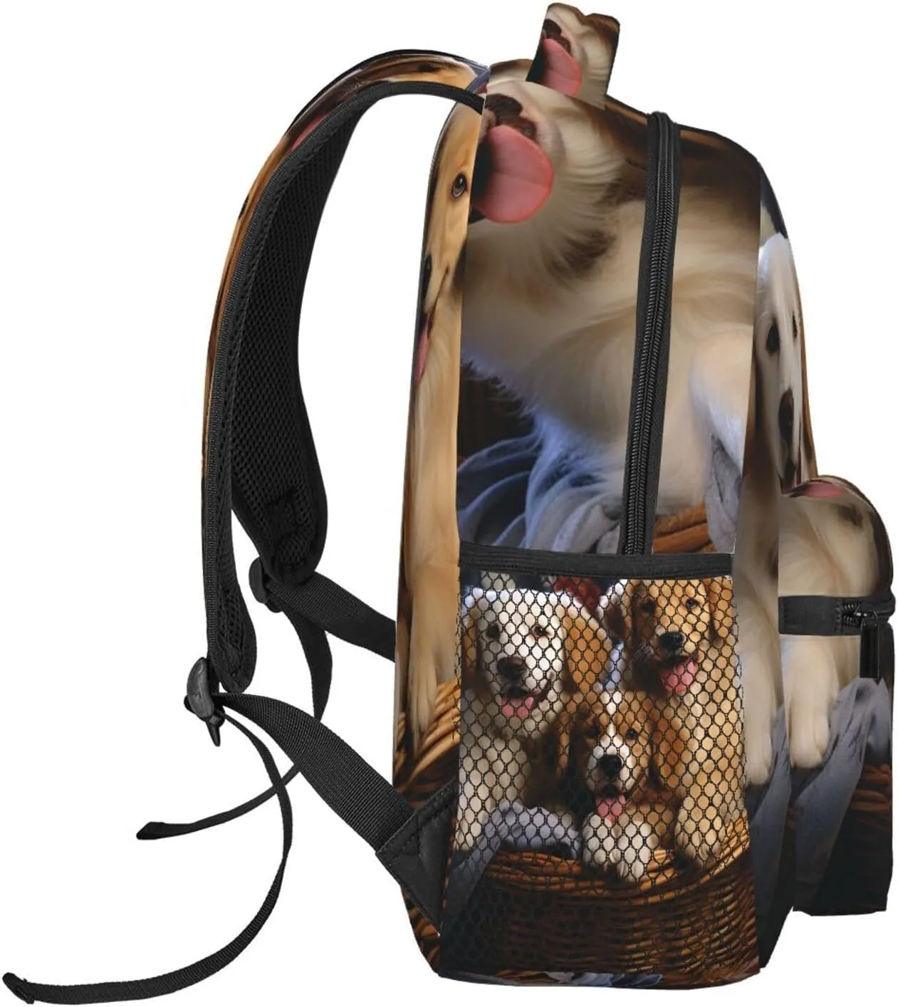 Dog Baskets and Dogs Travel Backpack for Men & Women 15.6 inch Laptop Backpack Waterproof Work Back Pack
