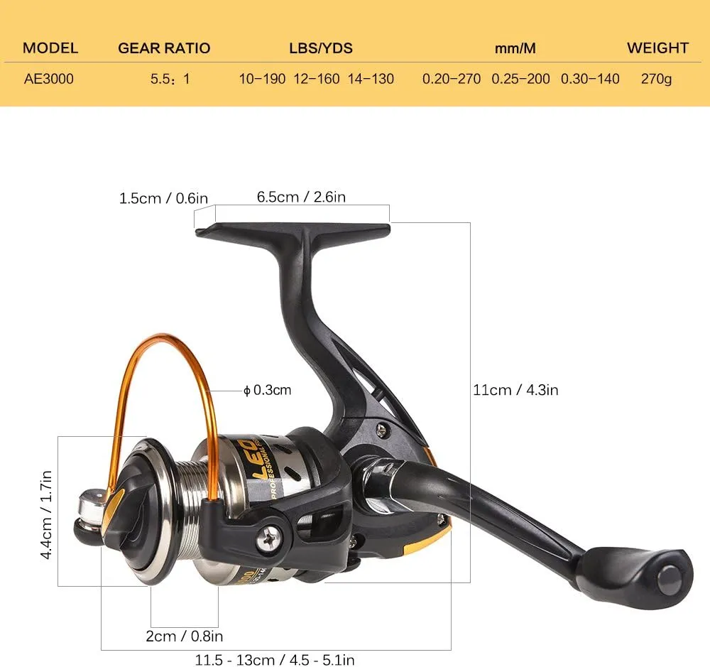 doorslay Fishing Rod and Reel Combos, Carbon Fiber Fishing Pole Combo Set, Telescopic Rods Spinning Reels Lures Set with Carrier Bag for Freshwater Saltwater Kit Fishing Gifts for Men Women