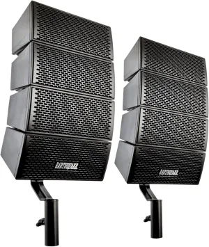 Earthquake Sound DJ-Array Gen2 4x4" Line Array Loudspeaker System, Set of 2, Black