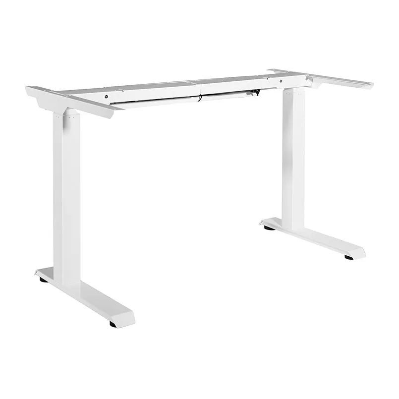 ELECTRIC BASE 2-STAGE / 2-LEG & MOTOR W/MEMORY HANDSET - SILVER