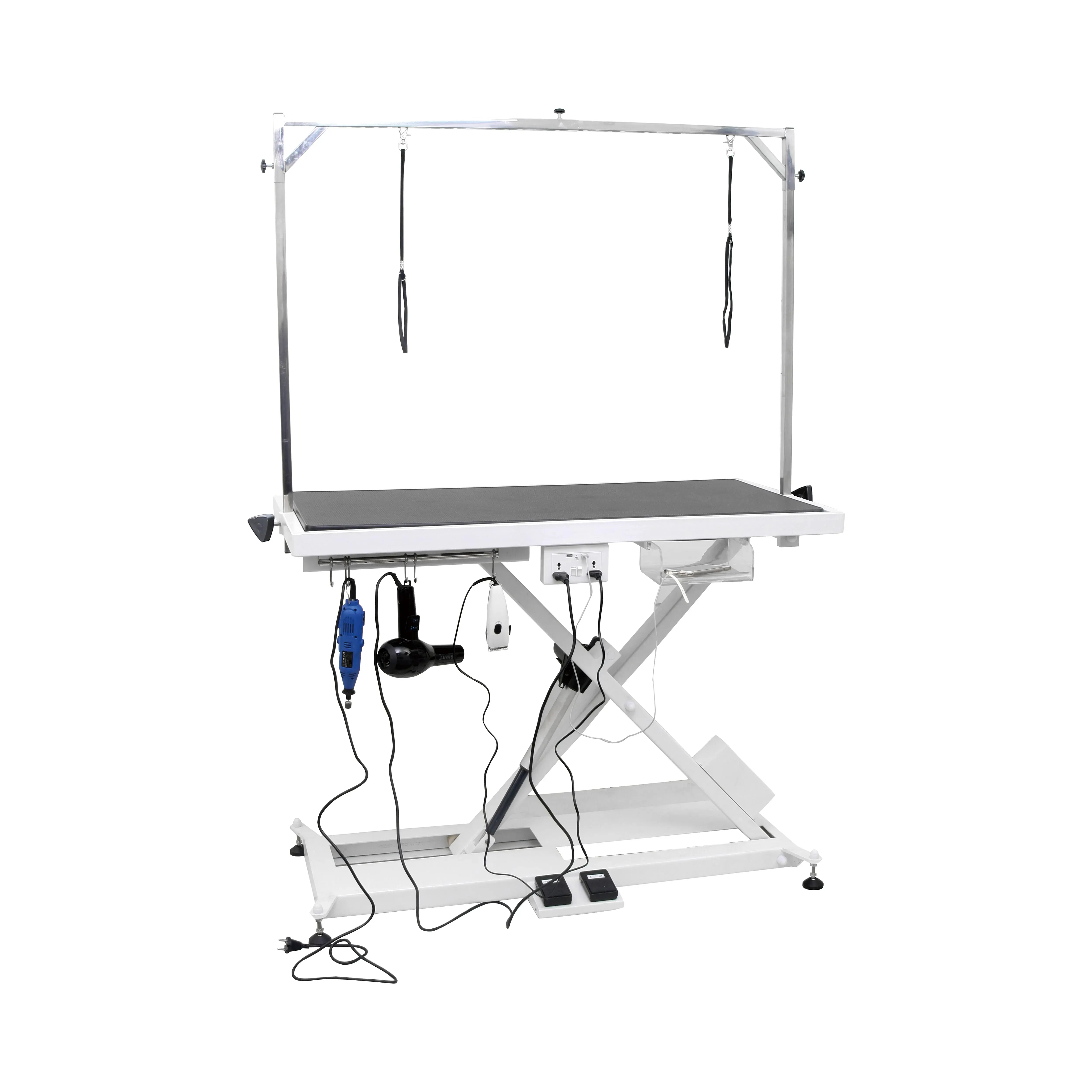 Electric Lifting Dog Grooming Table – Height Adjustable & Folding