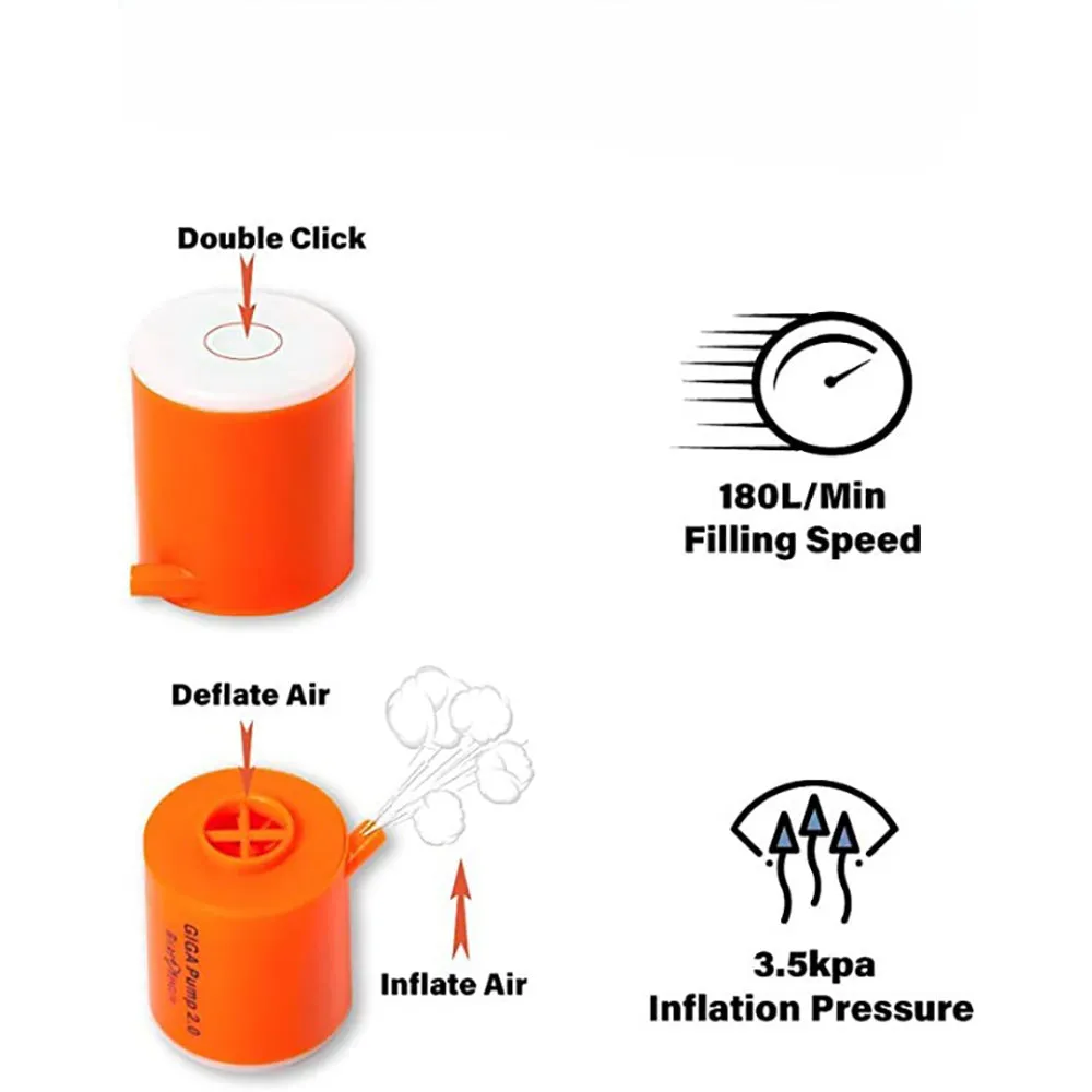 Electric Portable Air Pump 1300mph 3 In 1 Multi-function Pump -USB Rechargeable