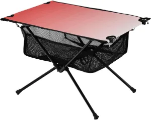 Emelivor Pink Gradient Folding Camping Table Portable Beach Table with Carry Bag Small Camping Side Table for Picnic Camping Outdoor Travel Hiking