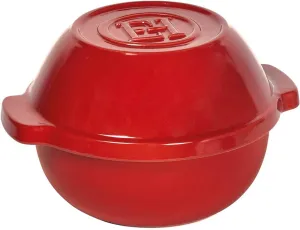 Emile Henry Ceramic Bread/Potato Cooker | Burgundy