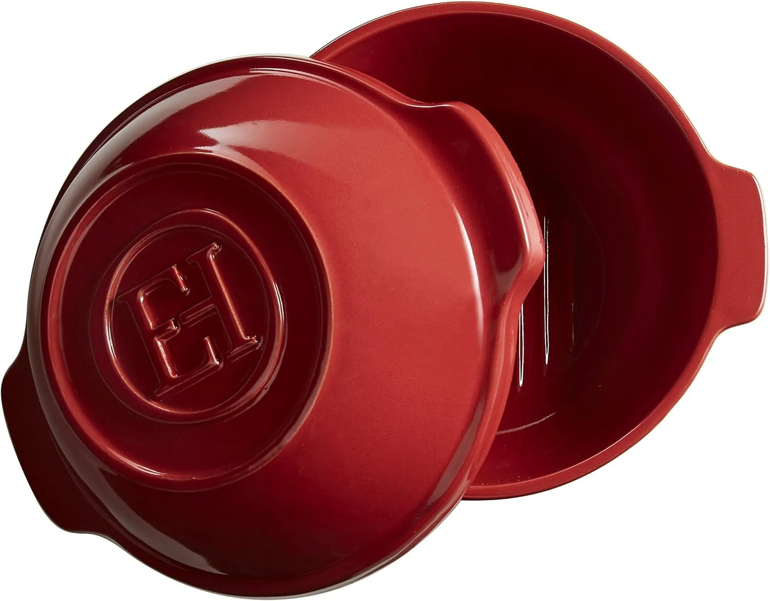 Emile Henry Ceramic Bread/Potato Cooker | Burgundy
