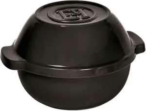 Emile Henry Ceramic Bread/Potato Cooker | Charcoal