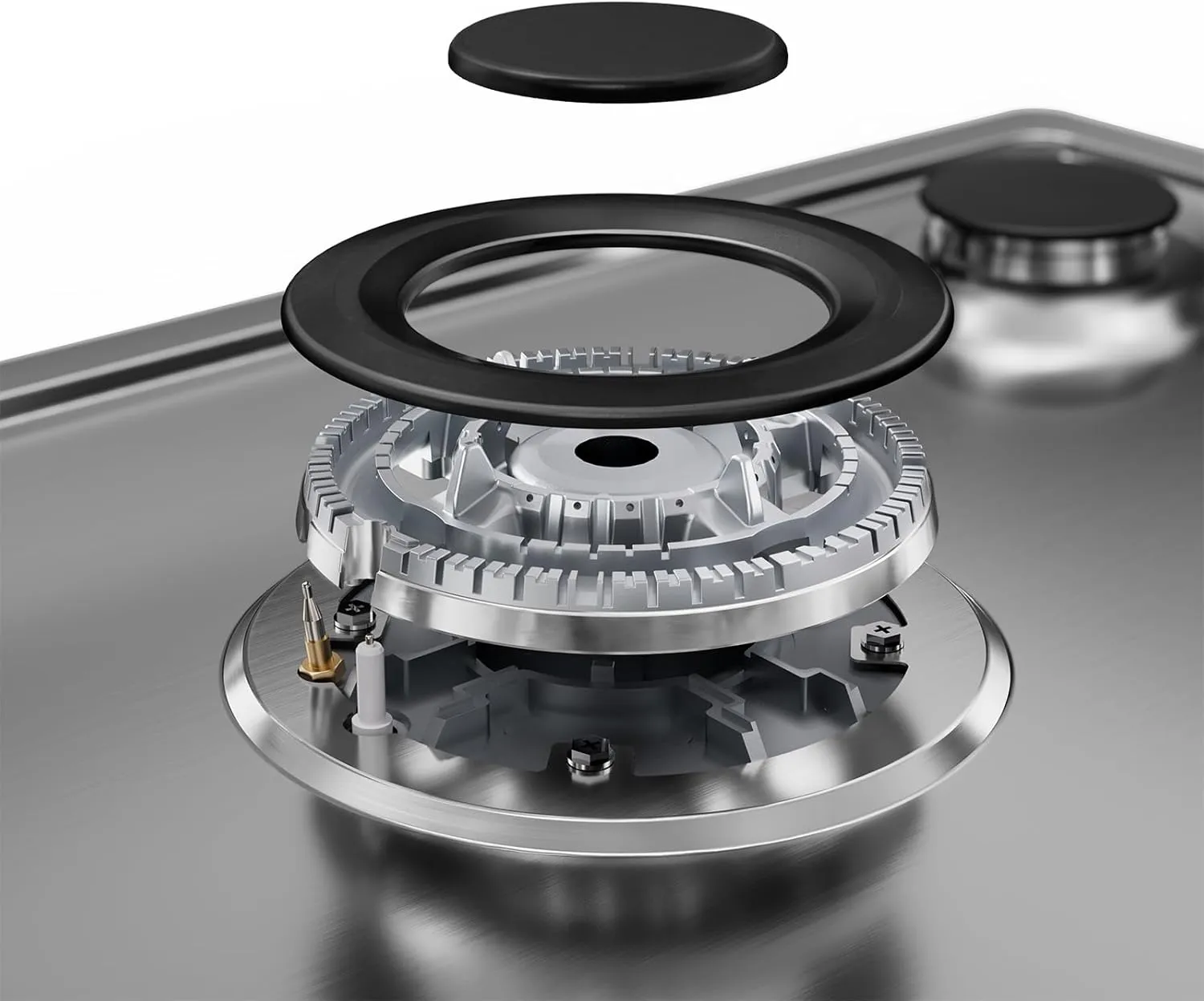 Empava 30 Inch Gas Cooktop with 5 World Class Made in Italy SABAF Burners, LPG/NG Convertible, Ideal RV Top Stoves for Kitchen, Stainless Steel