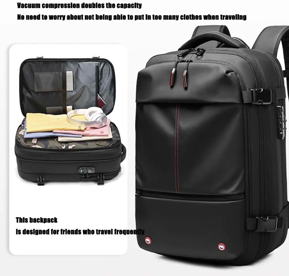 Ezyvac Backpack, Vacuum Seal Travel, Easyvacpac Backpack, 60L Expandable Vaccage Bag Water Resistant (Green, 19.3 * 12.6 * 6 in)