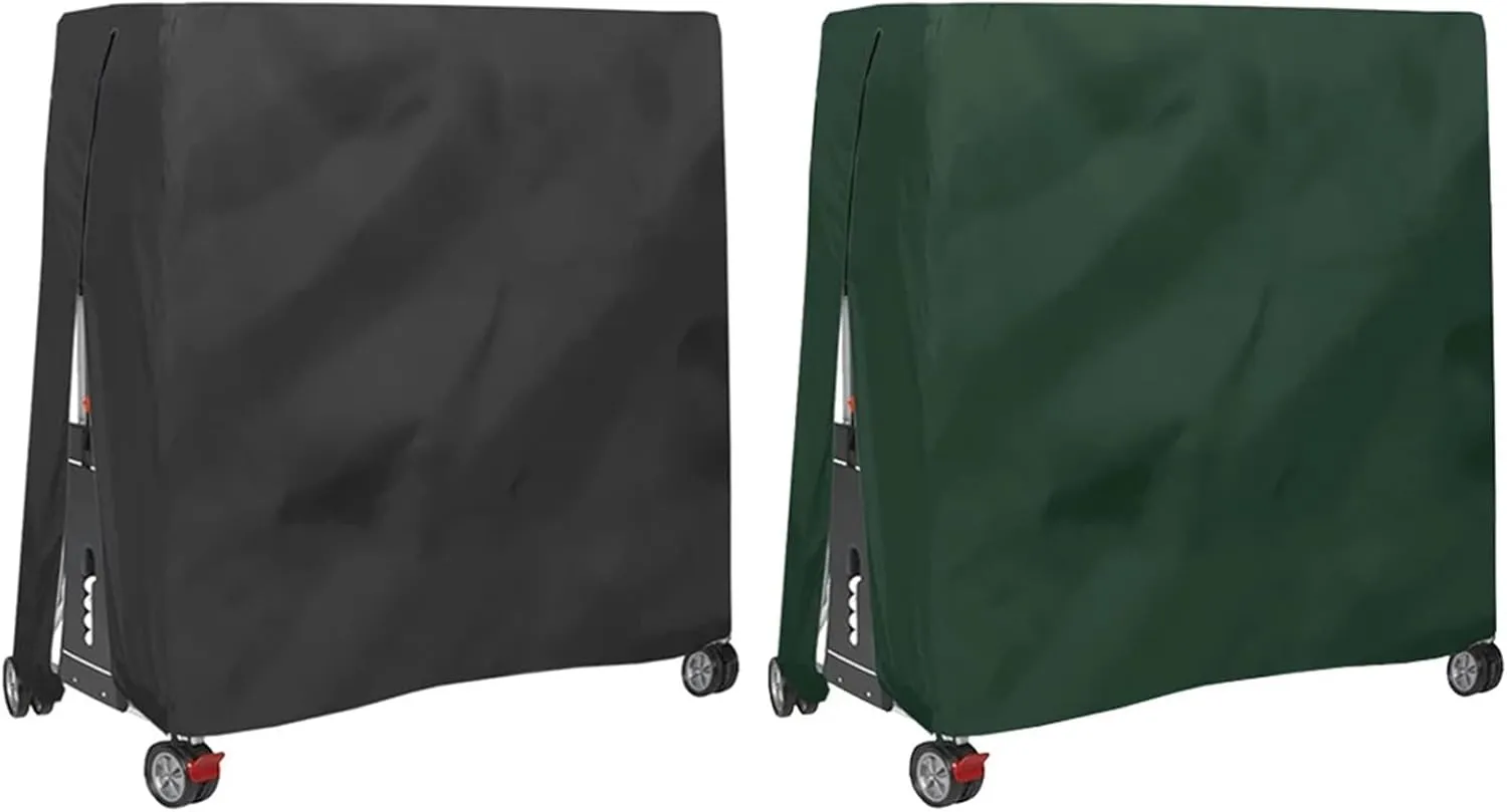 Fabric Folding Table Tennis Table Cover Dustproof Table Protector with Zipper Ping Pong Table Cover(Color 9)