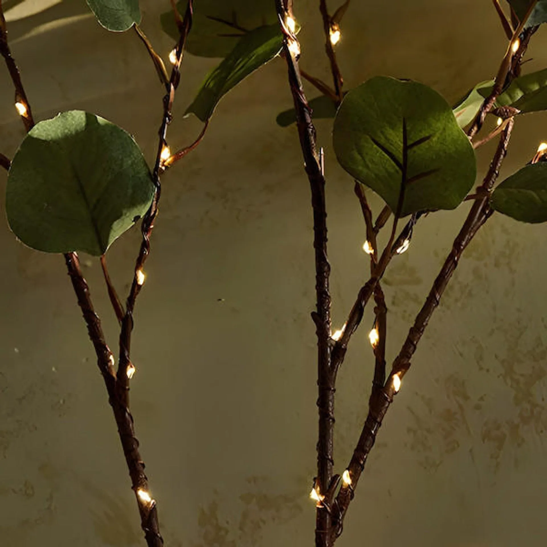 Fairy Light Olive Branch – Warm White LED Decorative Tree Lights (70cm)