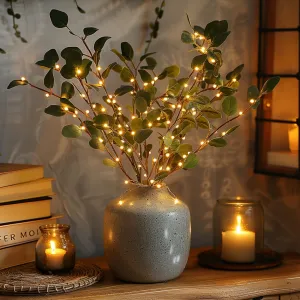Fairy Light Olive Branch – Warm White LED Decorative Tree Lights (70cm)